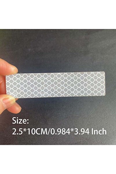 Choice13 2.5X10CM-White IR Infrared Safety Hook and Loop Patches Reflective T...