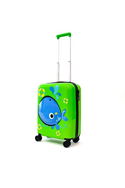 Ella Icon Blue Whale Green Trolley 55X24X40