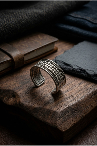 Begondio Geometric Brick Textured Antique Special Design Masculine Adjustable...