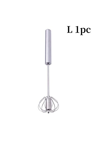 choice2 L Stainless Steel Egg Beater Durable Semi-Automatic Mixer for Effortl...