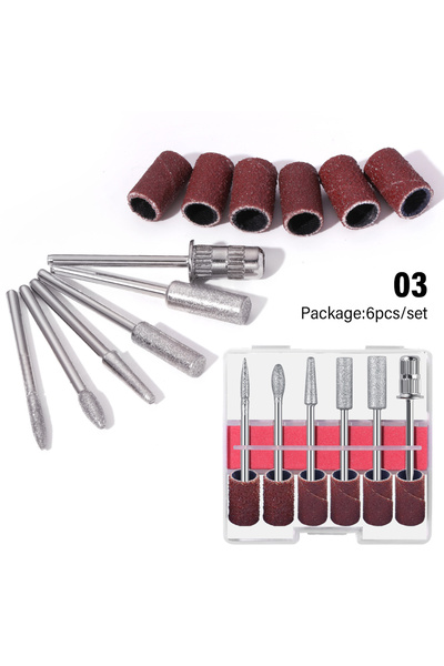 Choice3 USB Drill bits-1 LINMANDA 6 In 1 Electric Nail Drills Kit Remove Poli...