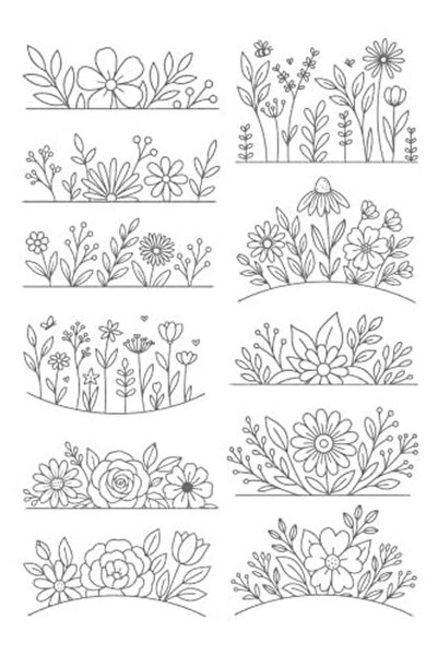 Choice6 E Water Soluble Stabilizer Embroidery Patterns Stick Stitch Embroider...