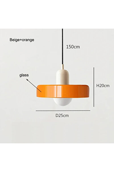 Choice Warm White Orange 3 Nordic Glass Bauhaus Dining Room Chandelier Living...