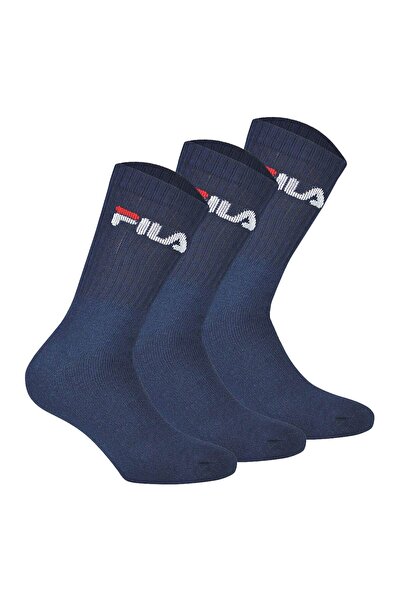 FILA Uniseks Çorap 3 Çift - Tenis Çorabı, Mürettebat Çorap, Frottee, Spor, Lo...