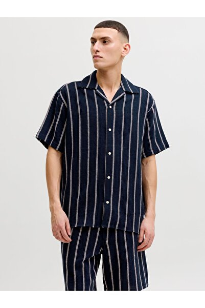 Jack & Jones Πουκάμισο θερέτρου σε χαλαρή γραμμή