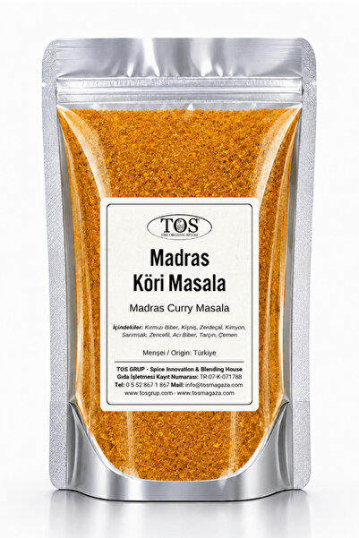 TOS The Organic Spices Madras Köri Masala 100 gr Madras Curry Masala - Premiu...