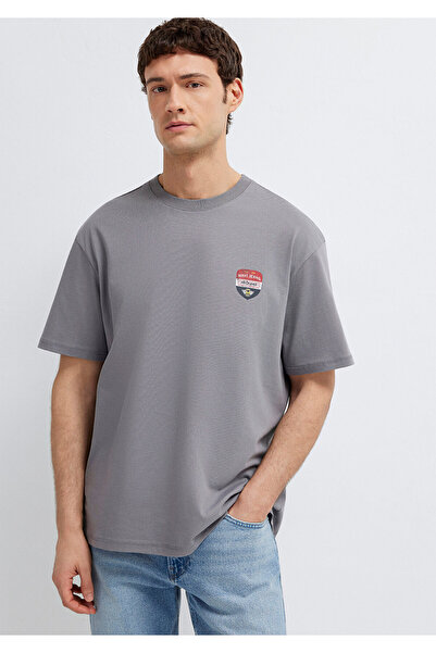 Mavi Jeans Printed Gray T-Shirt Loose Fit / Relaxed Fit 0613599-85550