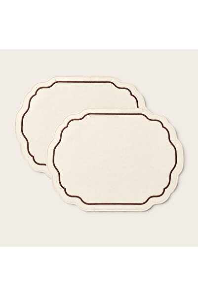 LİONYA DESİGN 2-Piece Embroidery Frame Premium Duck Fabric Placemat I - Dark ...