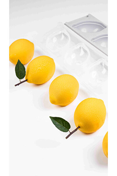 Silikon Pasta ve Kek Kalıbı - 3D Limon Kapaklı 5li 91 x 60 x 60 mm