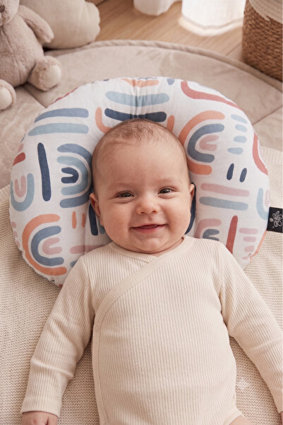 ubeybi 100% Cotton Anti-Sweat Baby Head Support Pillow Universal Stroller Bab...