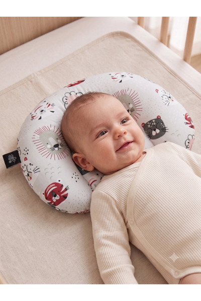 ubeybi 100% Cotton Anti-Sweat Baby Head Support Pillow Universal Stroller Bab...