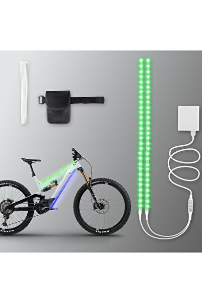 Choice RGB white30lights Bicycle RGB Strip Lights Are Suitable for Night Ridi...