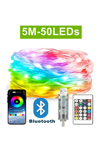 Choice 5M RGB 5M~20M 5V USB WS2812B Bluetooth LED String Fairy Lights Dreamco...