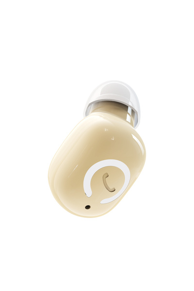 choice2 Beige SK47 Wireless Bluetooth 6.0 Earphones Headphones With Mic In-Ea...