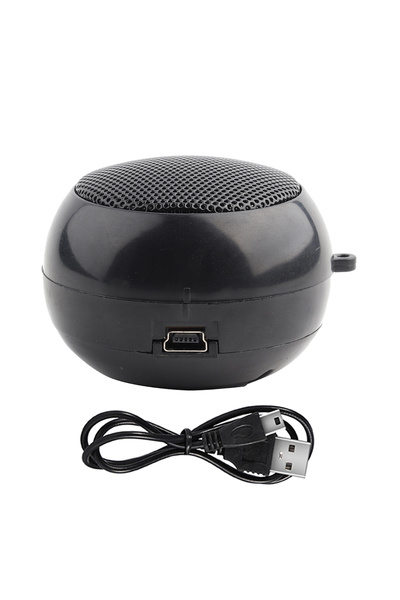Choice1 black Computer Speaker Mini Portable Travel 3.5mm Loud Speaker Built ...