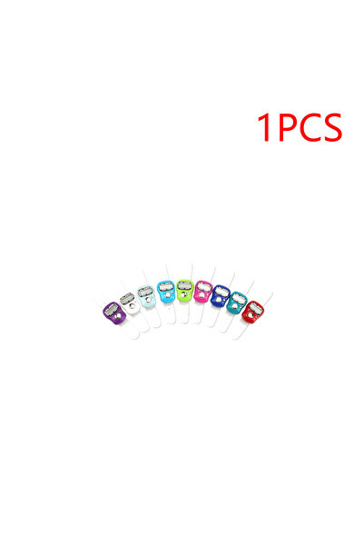 Choice Color random 1PC 1-20pcs Finger Counter Ring 5 Digital LED Electronic ...