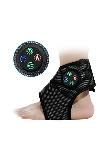 Choice black Electric Foot Ankle Massager Heating Foot Compress Vibration Rel...