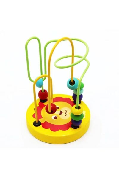 Choice1 NB120C4 Montessori Toys Wooden Roller Coaster Bead Maze Abacus Math T...