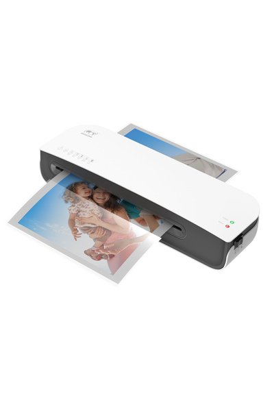 Bisofice مجموعة آلة تغليف مكتبية OSMILE SL289 بيضاء اللون، مقاس A4، للترقيق ا...