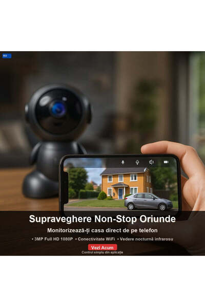 OEM ROBOT WiFi Camera, Microphone, Infrared, Motion Detection (BG-V04)