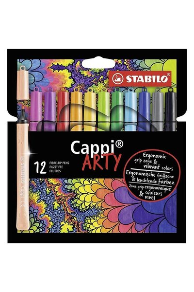 Stabilo Cappi Arty 12 Renk Sanatsal Keçeli Kalem 168/12-1-20