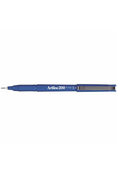 artline Ek-200 Fineliner Fine Tip Felt Tip Pen 0.4 mm Blue (Box of 12)