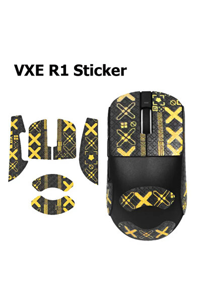 Choice1 R1 Gold VXE R1/ATK X1 /ATK A9Mouse Sticker Grip Tape Skate Handmade S...