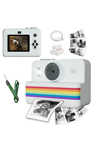 Choice White Digital Children Camera For Photography Mini Printer Portable Th...