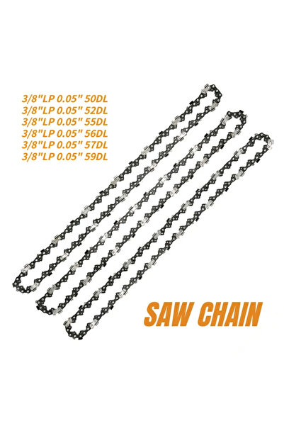 Choice3 25T 50DL Semi Chisel Chain for Chainsaw 3/8" Little Pitch 1.3mm Gauge...