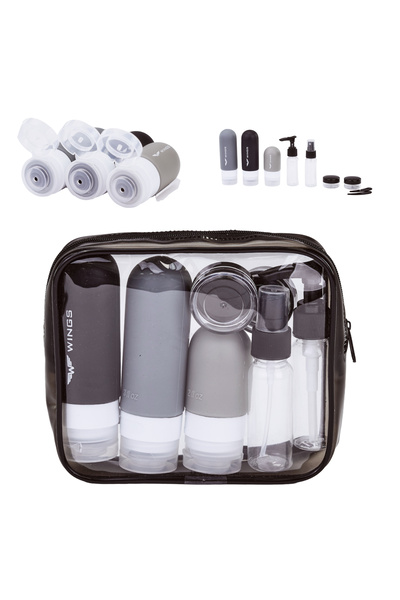WINGS BRAND Set de sticle de călătorie de 90 ml într-o cutie
