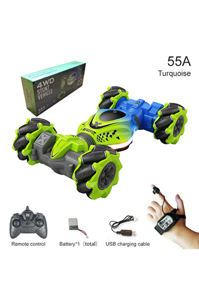 Choice Green TWO RC 1B 4WD RC Car Toy 2.4G Radio Remote Control Cars RC Watch...