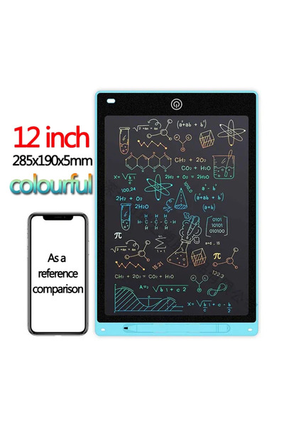 Choice22 12 inch colorful G 10/12/inch LCD Writing Tablet Drawing Board Kids ...