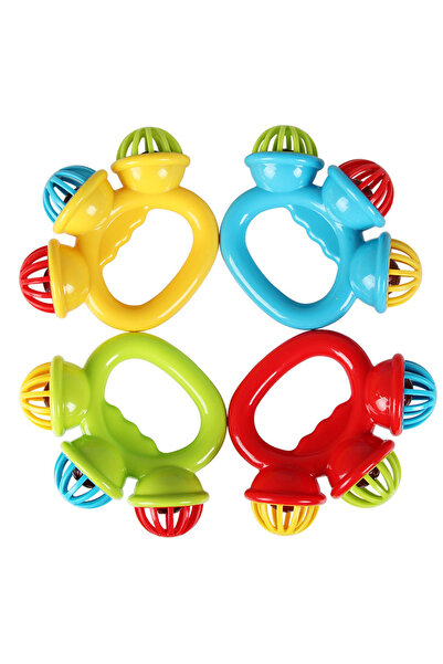 Choice One random color Infant comfort rattle 0-3 years old ringing three-hea...