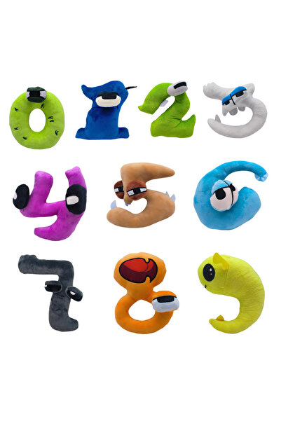 Choice 10pcs 10Pcs 0-9 Number Lore Plush Toy Character Doll Kawaii Stuffed An...