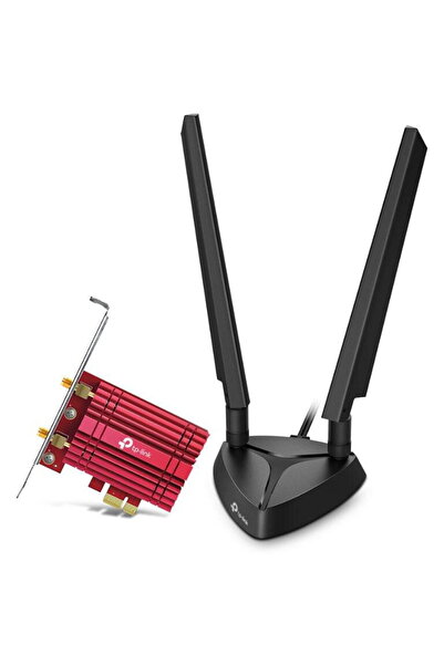 TP-LINK ADAPTOR RETEA AXE5400, extern wireless 2.4 GHz, 5 GHz, 6GHz, PCI-E po...
