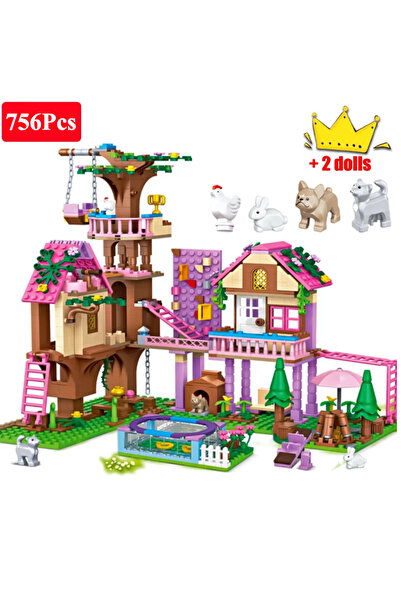 Choice 756Pcs NO Box Friends City Tree House Summer Holiday Villa Castle Buil...