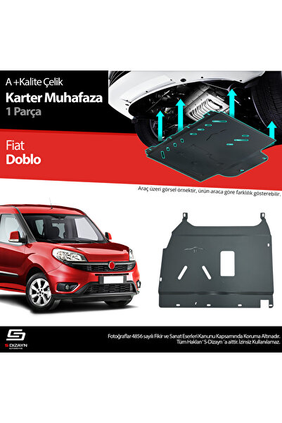 S Dizayn S-Dizayn Fiat Doblo 2 Çelik Karter Muhafaza Koruma 2010-2022 A+ Kali...