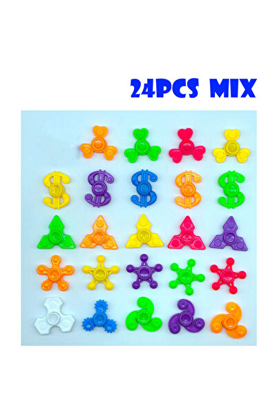 Choice 24Pcs Mix 12/24PCS for Kids Boys Girls Random Mini Finger Gyro Toys Fi...