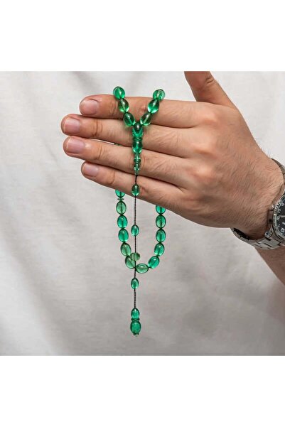 Inure Jewelry Πρεσαριστές κεχριμπαρένιες χάντρες προσευχής