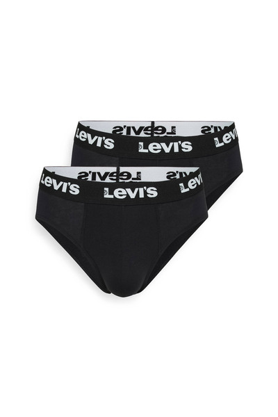 Levi's Ανδρικό Σλιπ με Λογότυπο, 2 τεμάχια, 37149-1212-BLACK, Μαύρο
