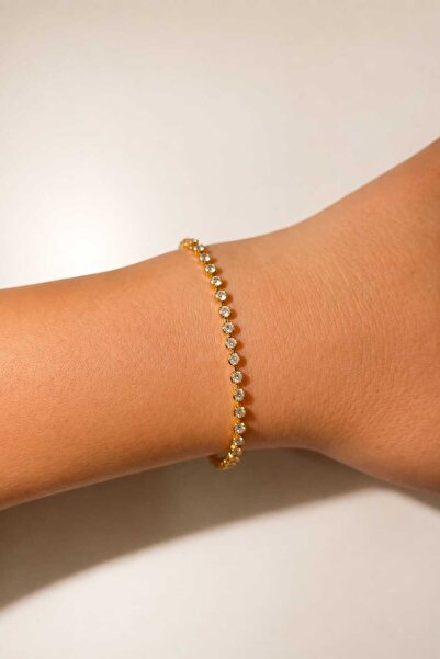 B&T Bujiteri Women's Waterway Oval Stone Steel Bracelet