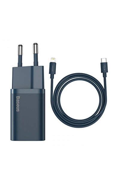 Baseus ncarcator Retea Cu Cablu Lightning Super Si 1C, 20W, 3A, 1 x USB-C, Al...