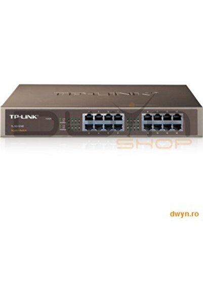 TP-LINK Switch Gigabit cu 16 porturi, pentru desktop/rack, 16 porturi RJ45 10...