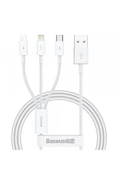 Baseus Cablu Incarcare USB-A - Lightning / microUSB / USB-C 3in1, 100W, 1.5m,...