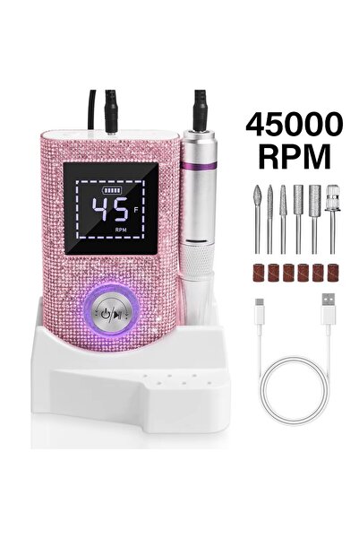 choice2 plum 45000RPM Professional Rechargeable Nail Drill Machine for Nails ...