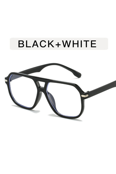 Choice8 MULTI 8 Retro Big Frame Women Square Sunglasses Double Beams Black Ci...