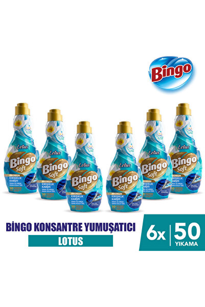 Bingo Soft Konsantre Yumuşatıcı Kırışıklık Karşıtı 1200MLX6