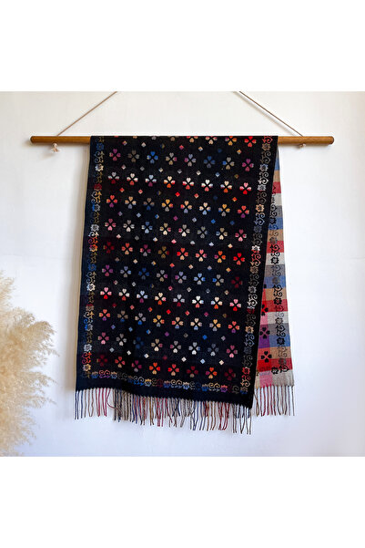 Choice3 black 2025 Brands Ethnic Style Two-Sided Scarf Cashmere Soft Warm Lon...