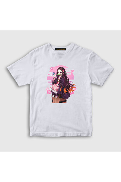 Presmono Unisex Kids White Nezuko Kamado Anime Demon Slayer Kimetsu No Yaiba ...