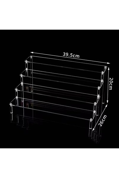Choice9 4 floor 40cm 1-5Tier Acrylic Display Stand Durable Display Rack For C...
